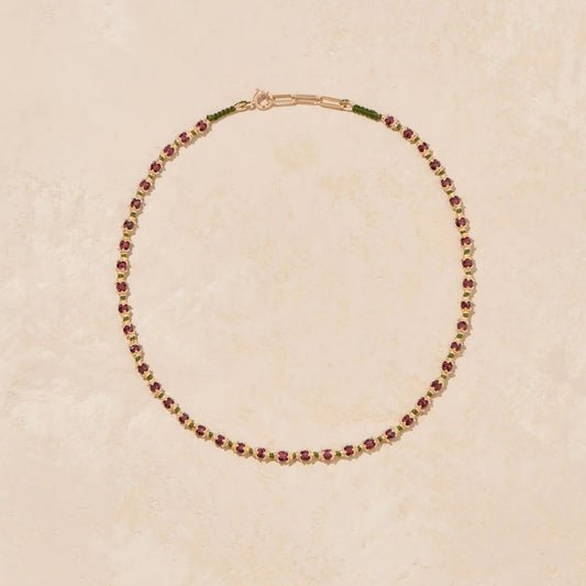 Kamilah Necklace Garnets