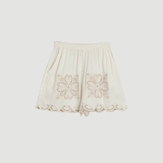 Floral Shorts Off White